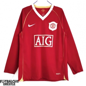 Manchester United 2006-2007 Retro Domácí Dres Dlouhý Rukáv Manchester United 2006-2007 Retro Domácí Dres Dlouhý Rukáv